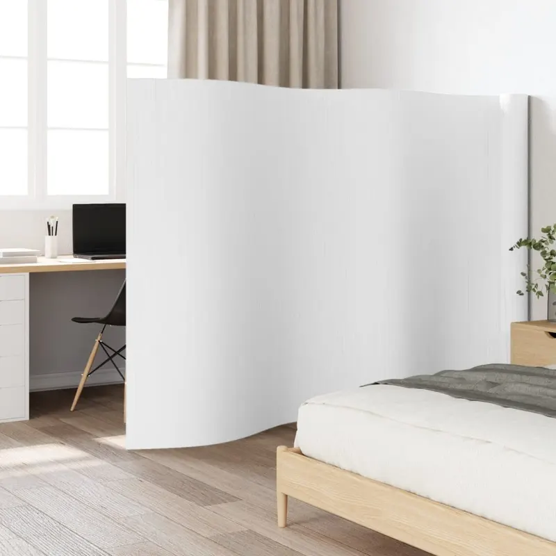 paravan de camera, alb, 165x800 cm , bambus