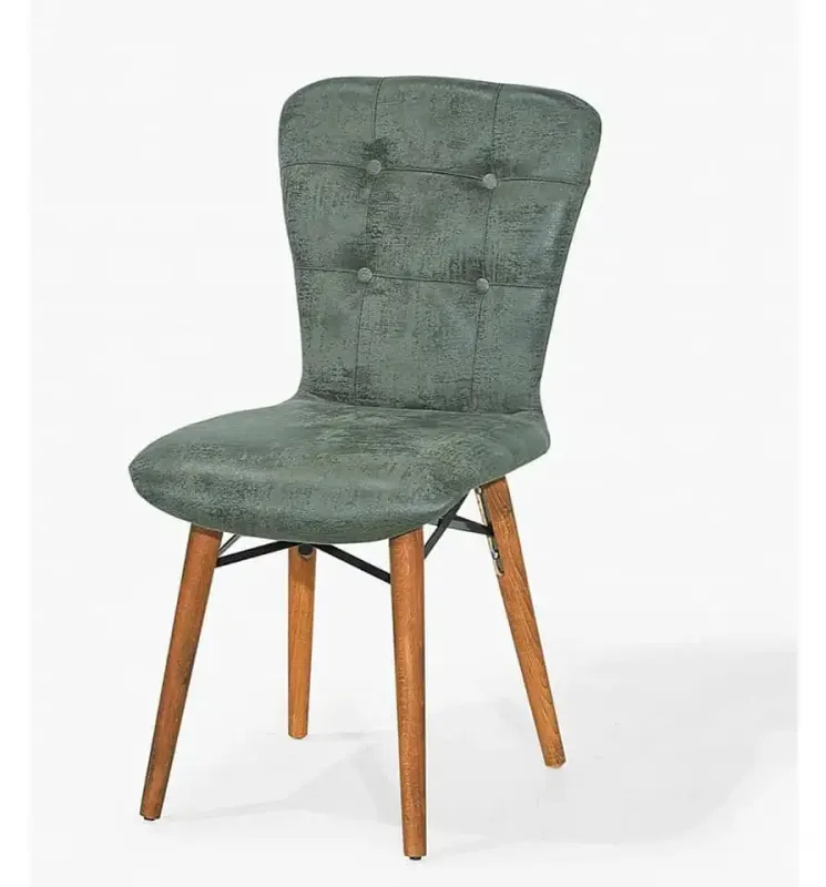 Scaun living tapitat verde Beluga