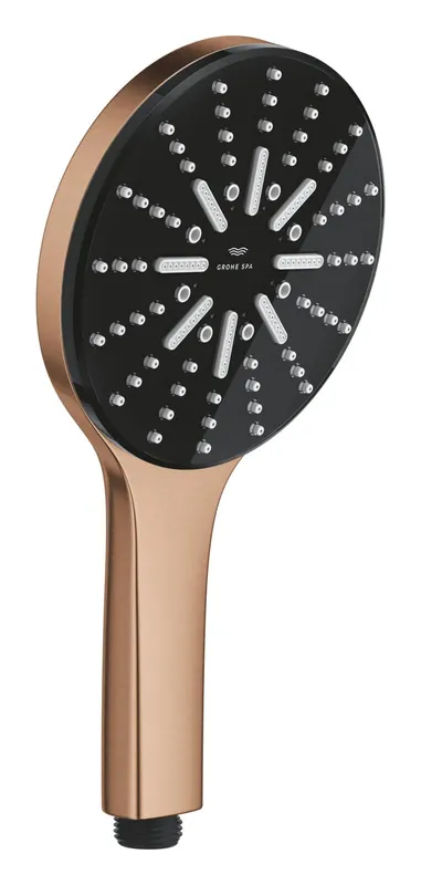 Para de dus Grohe 101676DL00, SPA AQUA, 130 mm, 3 functii, ABS acril, mat, cupru