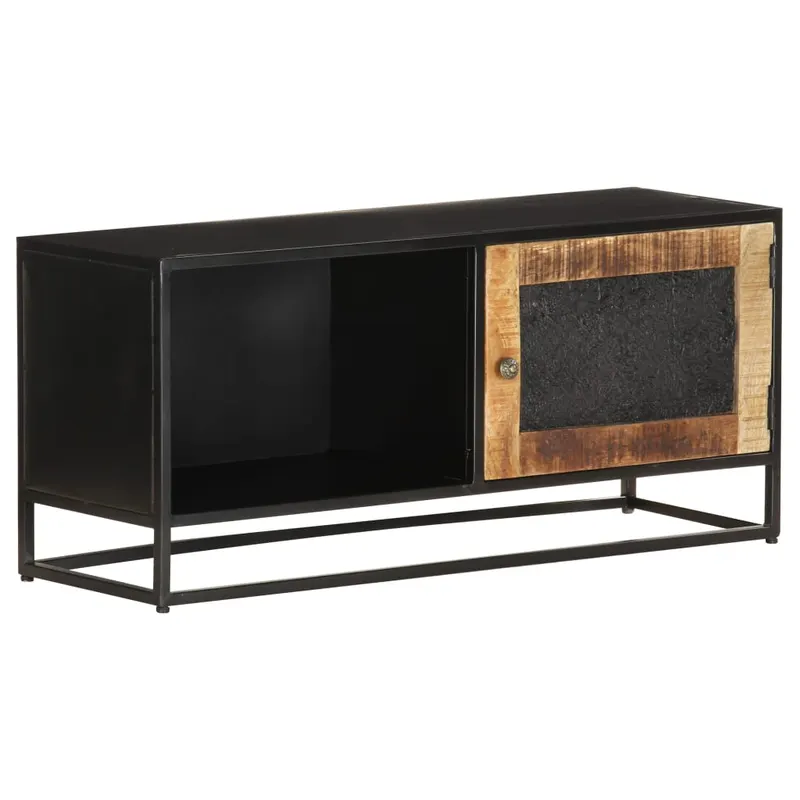 comoda tv, 90x30x40 cm, lemn de mango nefinisat