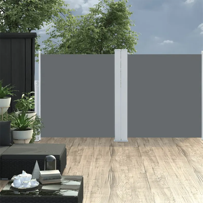 copertina laterala retractabila, antracit, 120 x 600 cm