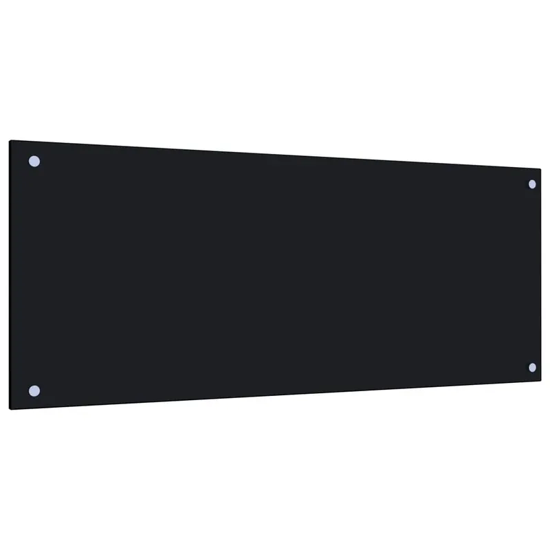 panou antistropi de bucatarie, negru 100x40cm sticla securizata