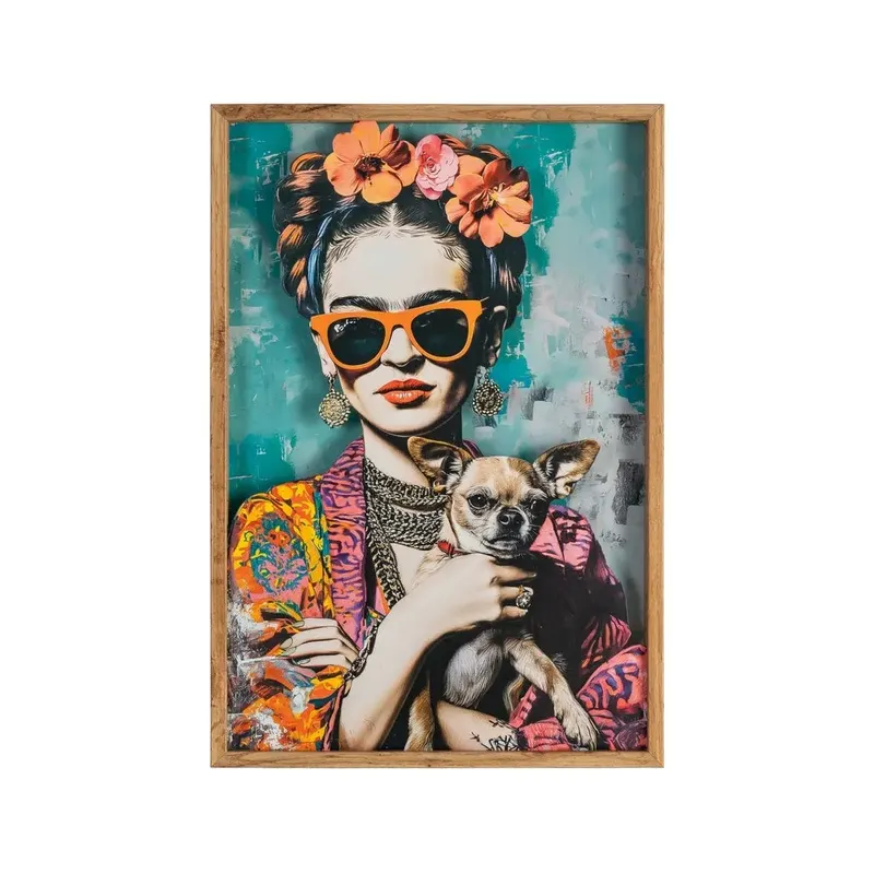 Tablou ARTIVA WOMAN&DOG 43 x 63 CM