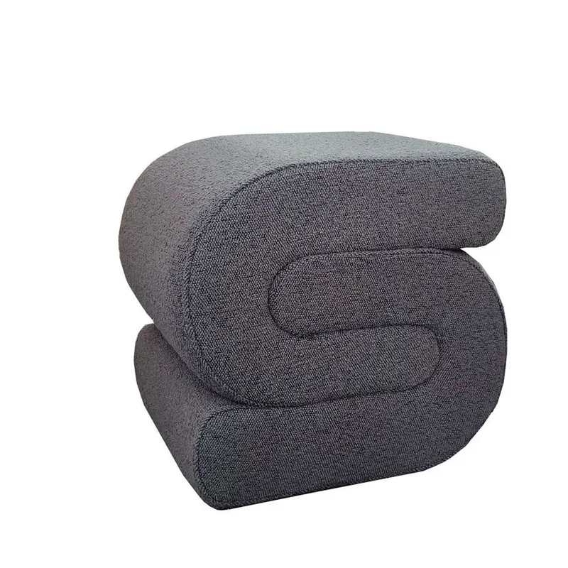 Taburet BRASEL 48 x 42 CM - Grey