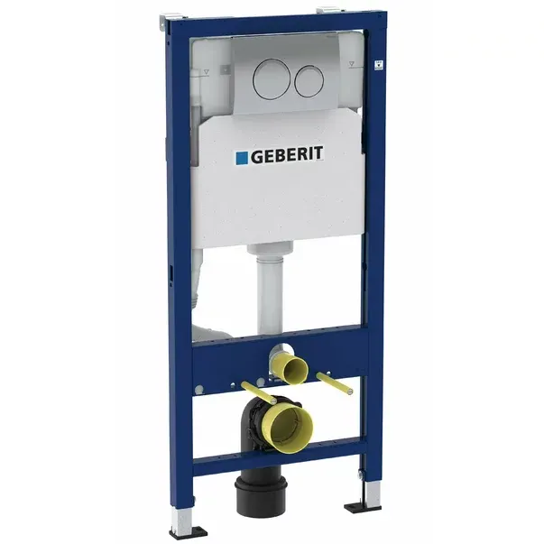 Set rezervor WC cu cadru incastrat Geberit Duofix cu set fixare si clapeta crom Delta20