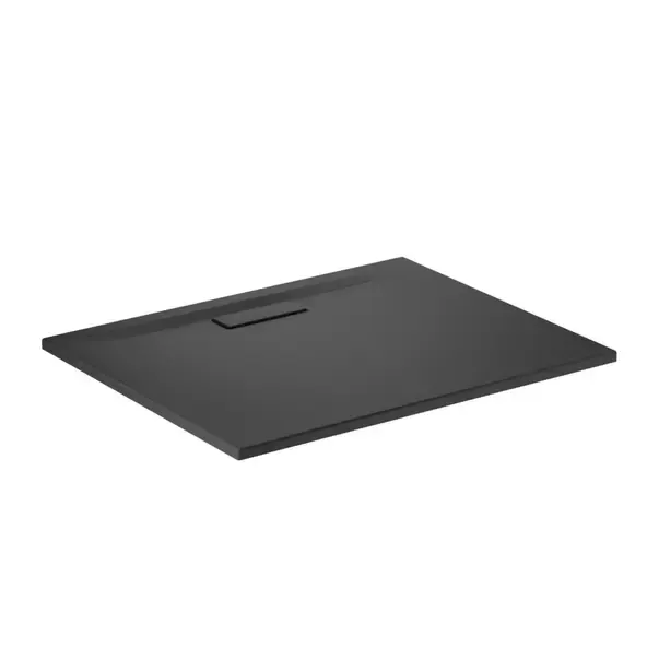 Cadita de dus dreptunghiulara Ideal Standard Ultra Flat New negru mat 100x80 cm