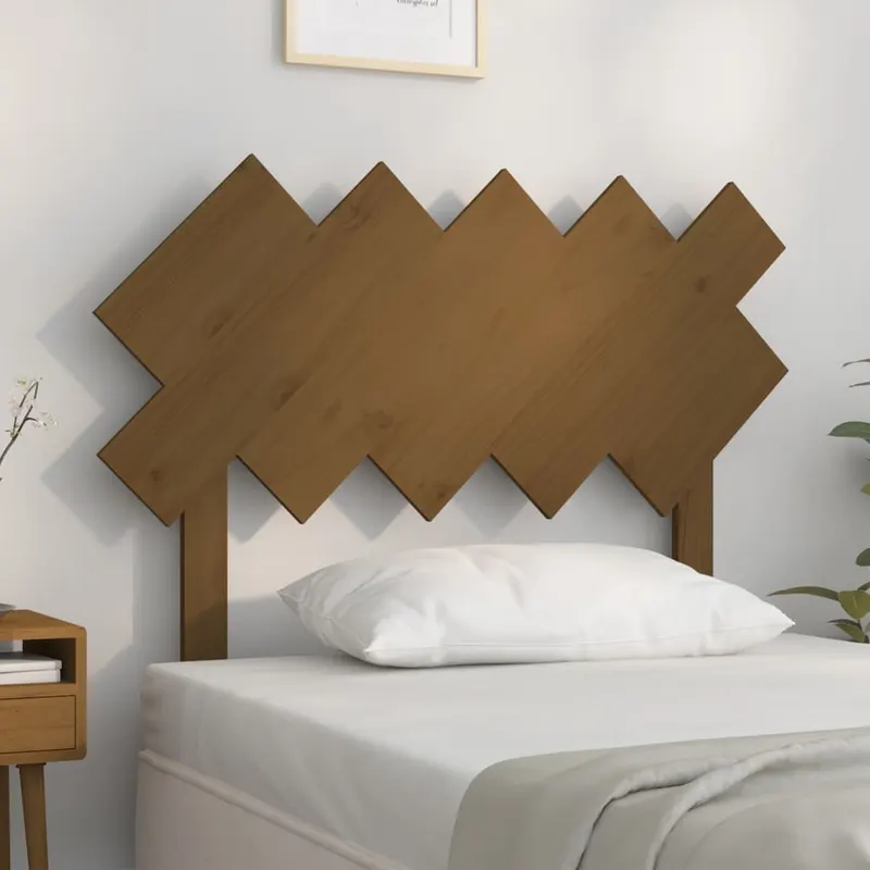 tablie de pat, maro miere, 104x3x80,5 cm, lemn masiv de pin