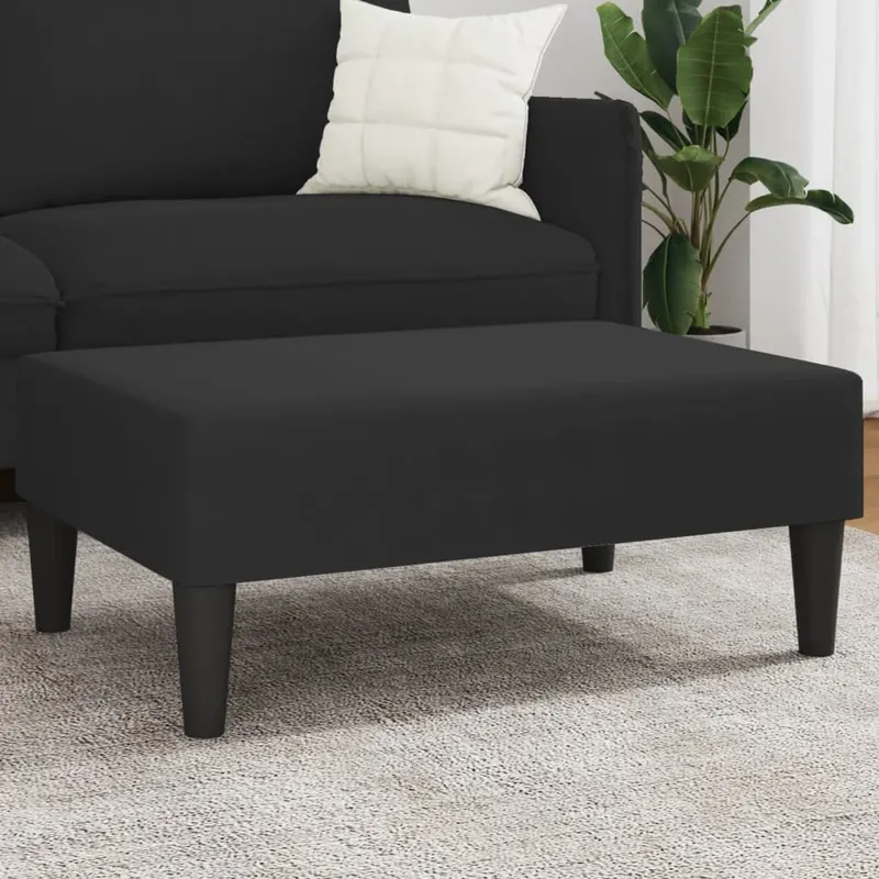 taburet, negru, 77x55x31 cm, catifea