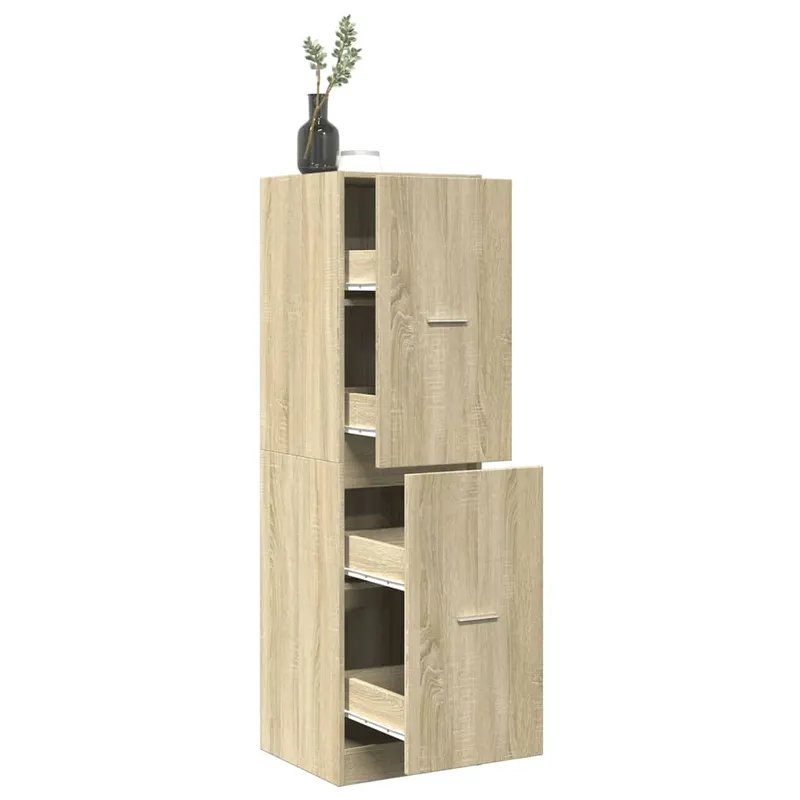 dulap de farmacie, stejar sonoma, 40x41x144,5 cm lemn prelucrat