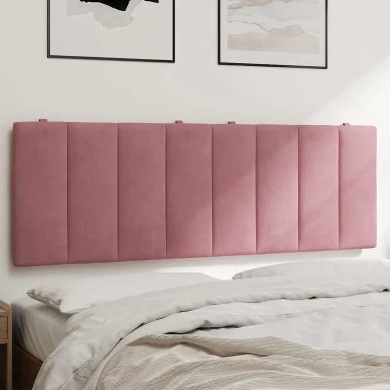 perna tablie de pat, roz, 120 cm, catifea