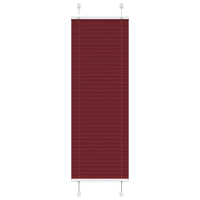 Jaluza plisata bordeaux rosu 40x100 cm latime tesatura 39,4 cm