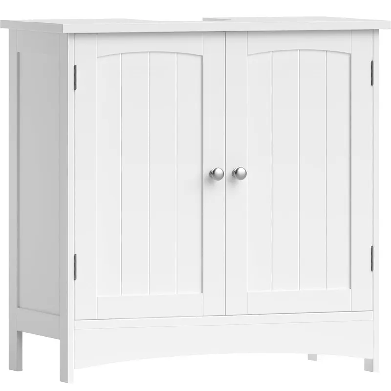 Dulap baie baza lavoar, cu 2 usi, 2 rafturi, alb 60x60x30 cm, alb