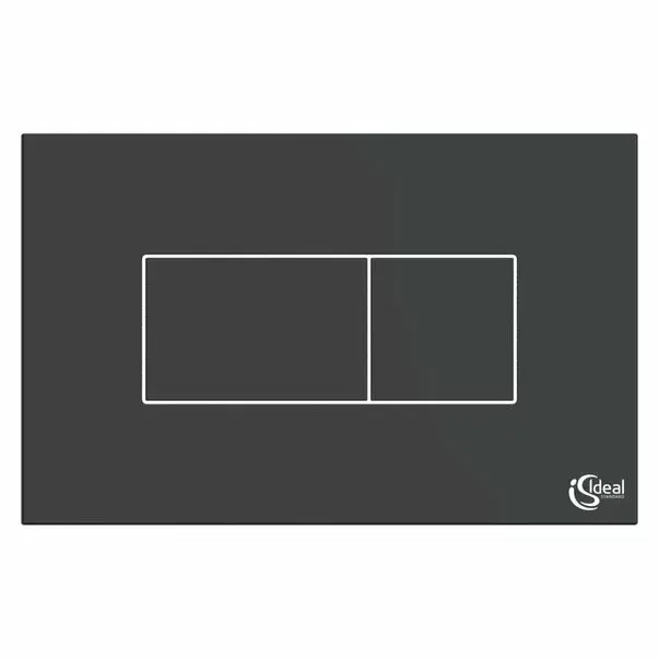 Clapeta de actionare dubla comanda Ideal Standard Solea P2 negru mat actionare pneumatica