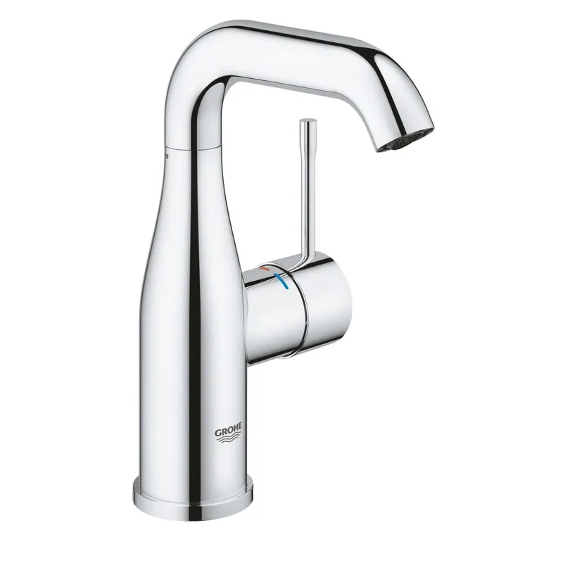 Baterie lavoar Grohe Essence, marimea M, ventil inclus, crom lucios