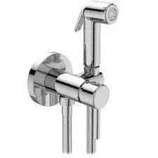 Baterie bideu incastrata, cu dus, furtun si suport, crom, Ideal Standard IdealSpray