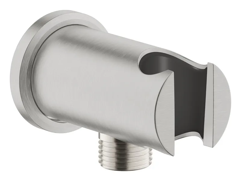Cot iesire Grohe 26658DC0, Rainshower, 1 2 x 1 2 , suport para, mat, otel satinat