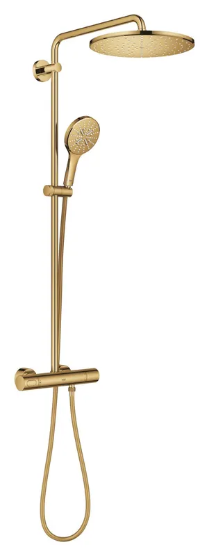 Sistem de dus Grohe 26836GL0, SmartActive, aparent, termostat, 310 mm, 1 functie, lucios, auriu