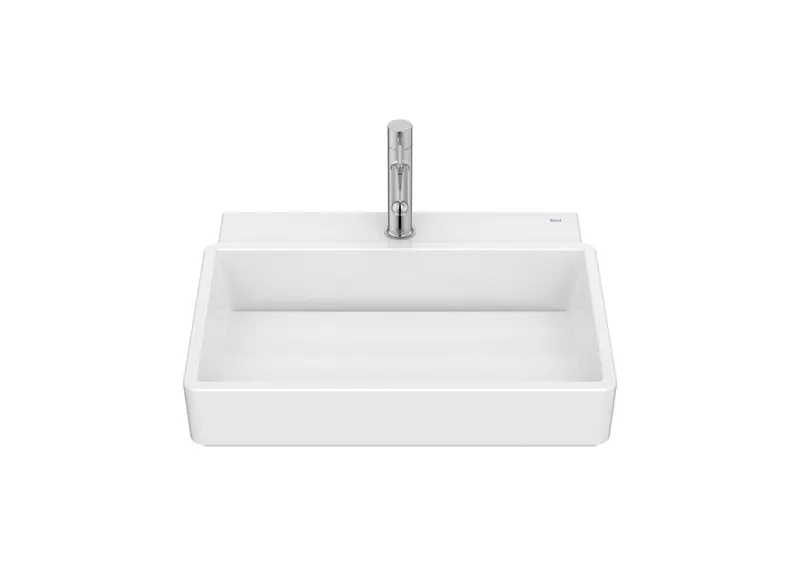 Lavoar Roca A327693000, 550 mm, 430 mm, 155 mm, 1 cuve, 1 nr orificii baterie, pe perete, interior zona montaj, Alb