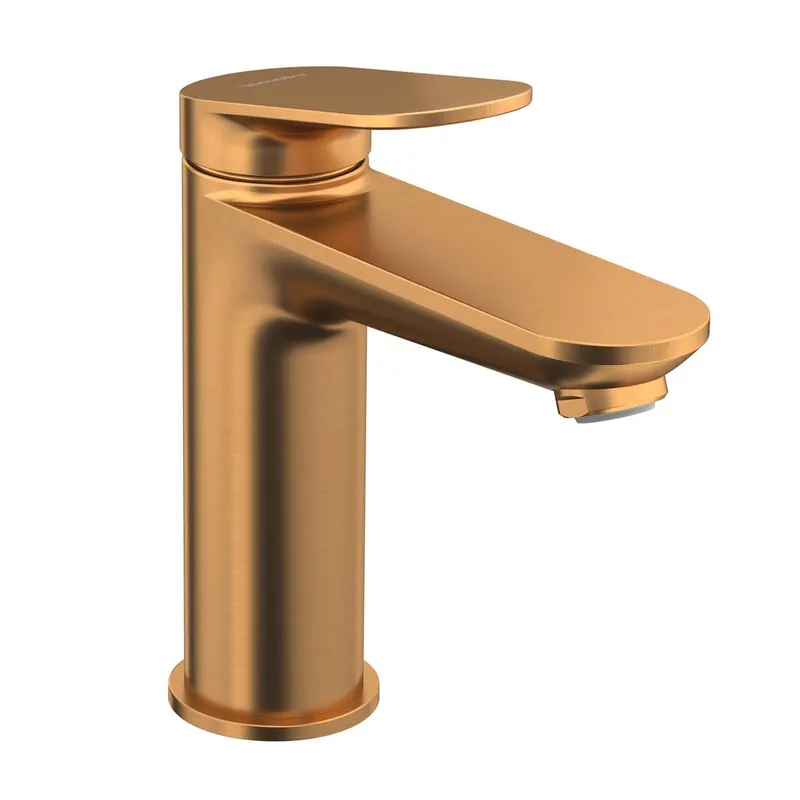 Baterie lavoar Duravit WA1020002004, Wave, tip comanda monocomanda, marime m, tip instalare pe lavoar, bronz
