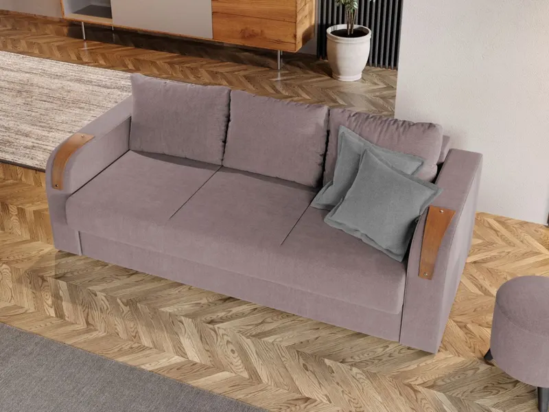 Canapea Extensibila Morelia Roze — imaginea 2
