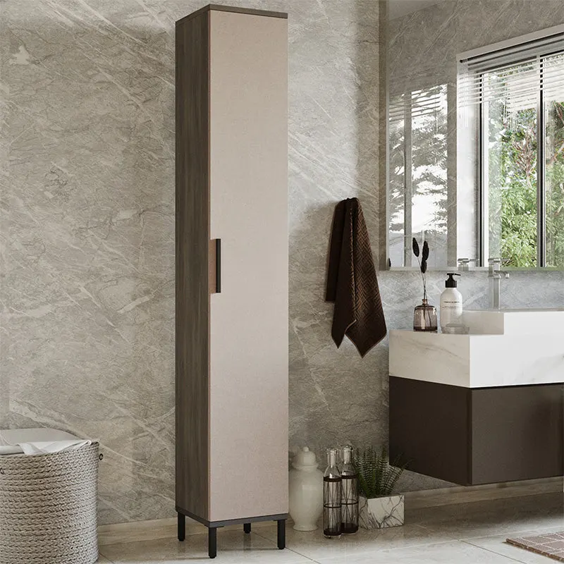 Dulap-coloana Aurelius antracit-Latte, 30x30x184 cm - Bej