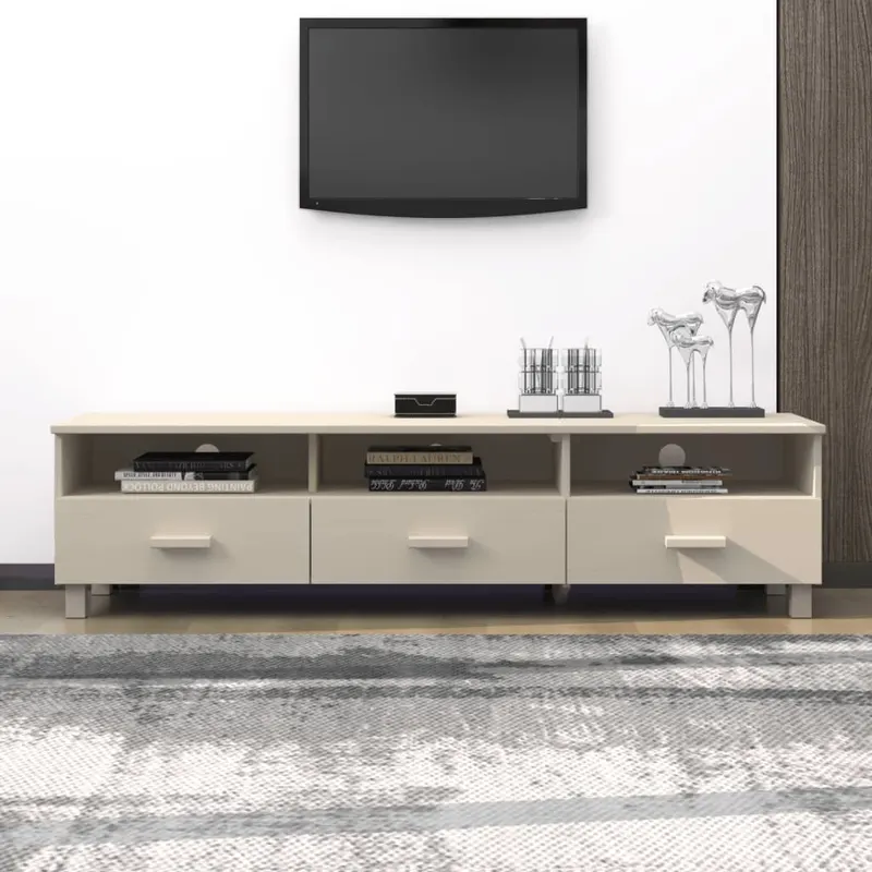 dulap tv „hamar”, maro miere, 158x40x40 cm, lemn masiv de pin