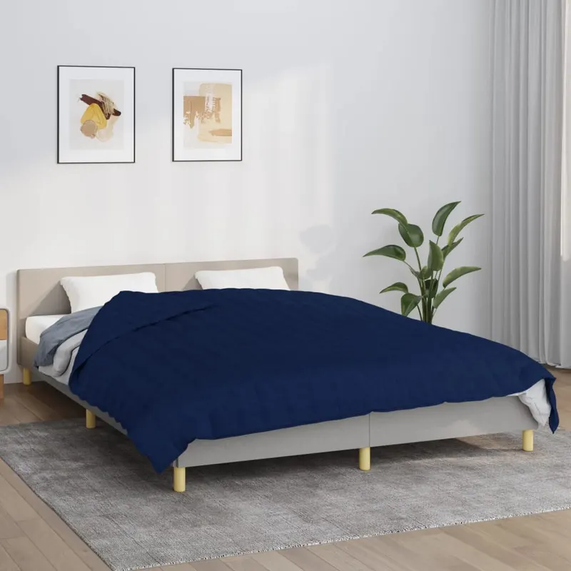 patura cu greutati, albastru, 220x235 cm, 11 kg, textil