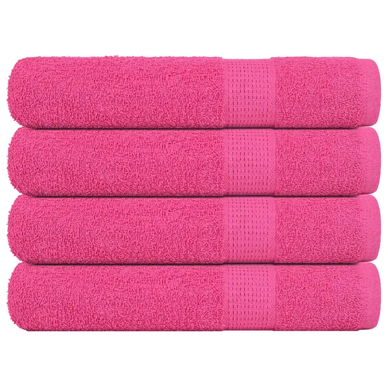 prosoape 4 buc roz 100x200 cm 360 g/m2 100% bumbac