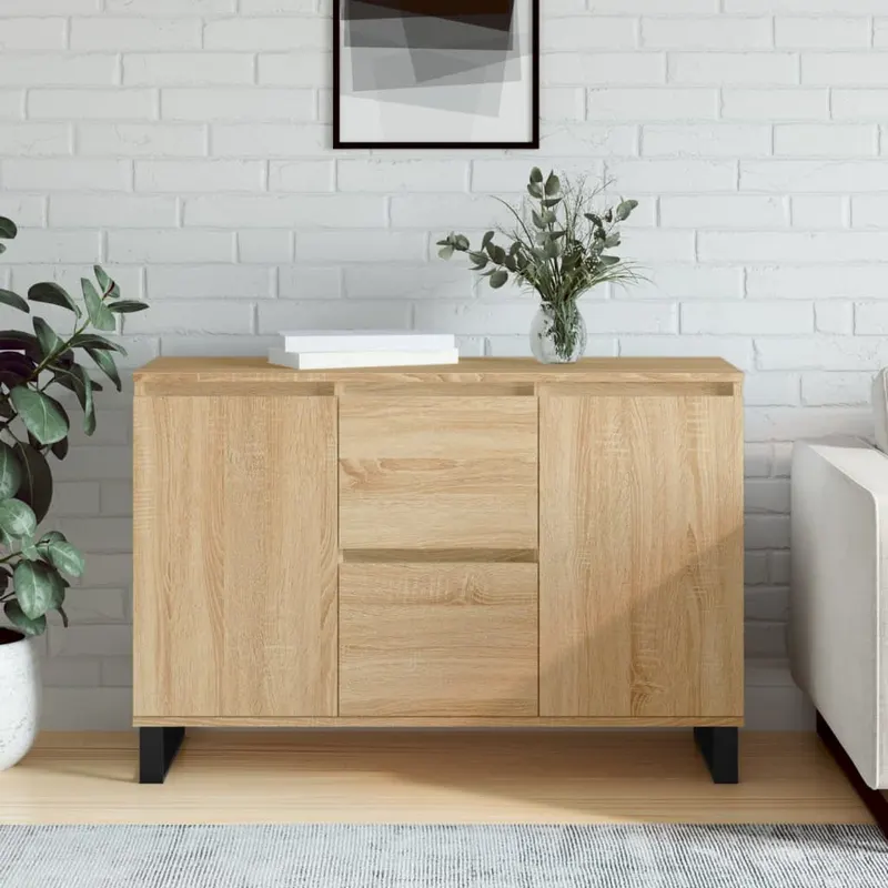 servanta, stejar sonoma, 104x35x70 cm, lemn prelucrat