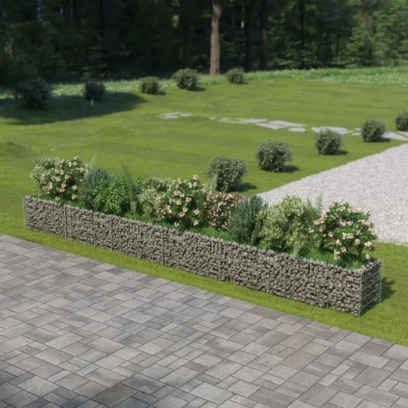 strat inaltat gabion, 540 x 50 x 50 cm, otel galvanizat