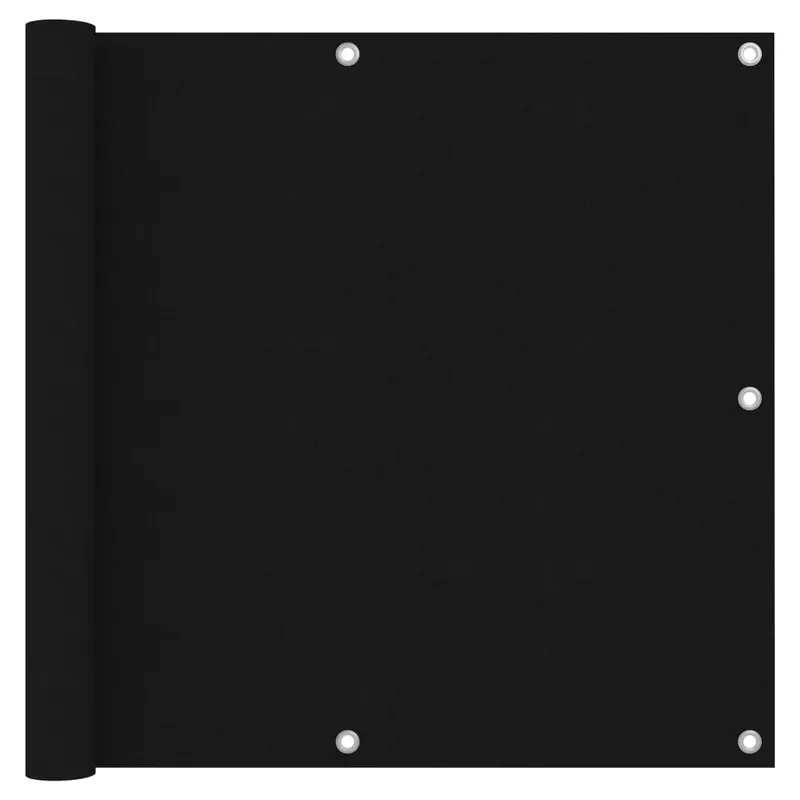 paravan de balcon, negru, 90 x 300 cm, tesatura oxford