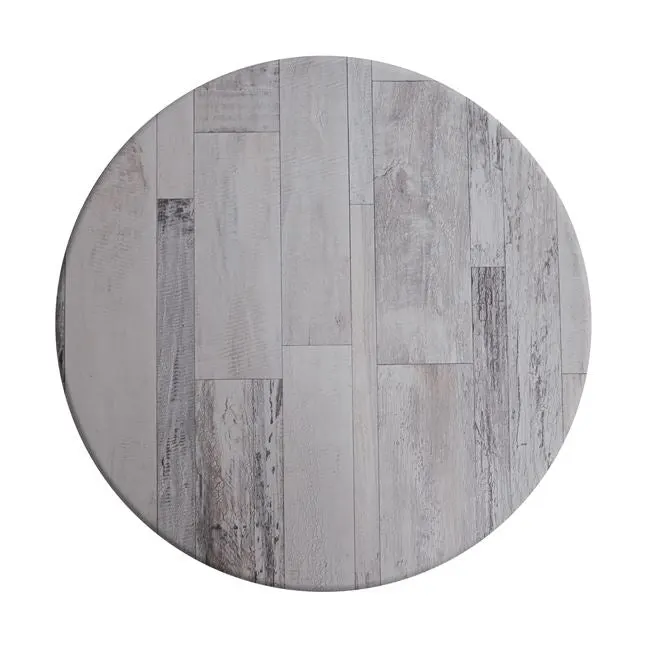 Blat masa WERZALIT DORA WOOD Ø60 CM - Grey