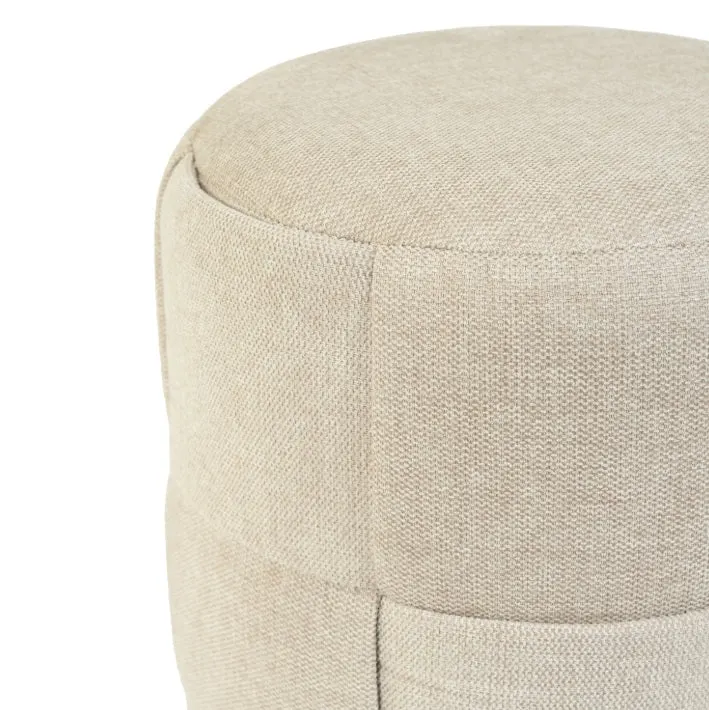 Taburet ELNIS Ø40 CM - Beige