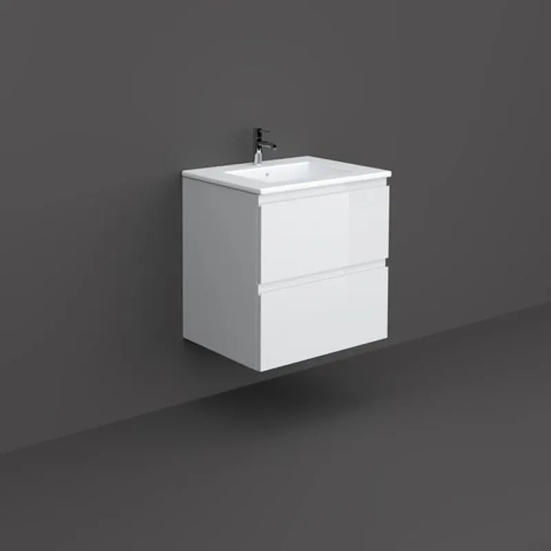 Mobilier suspendat, Rak, Joy-Base, pentru lavoar, 60 cm, alb