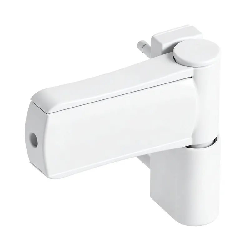 Balama 3D pentru usa din PVC, aluminiu, 14-18 mm, 105 mm, alb RAL 9016