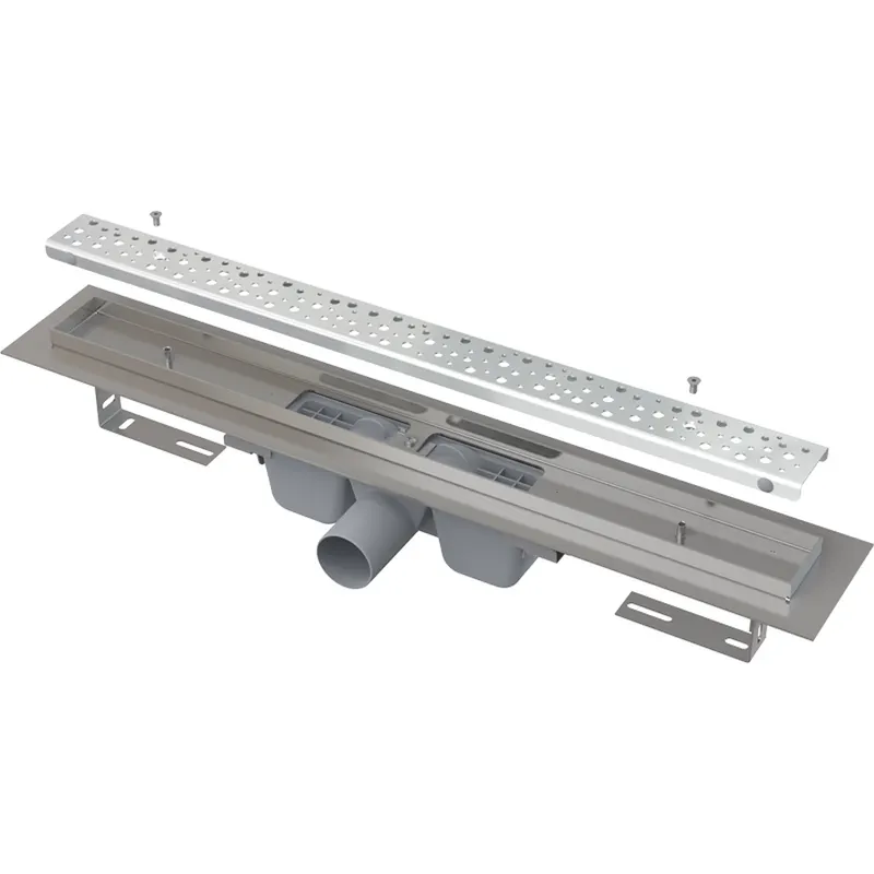 Rigola dus iesire laterala cu capac perforat crom mat 1150 mm Alcadrain APZ11-1150M