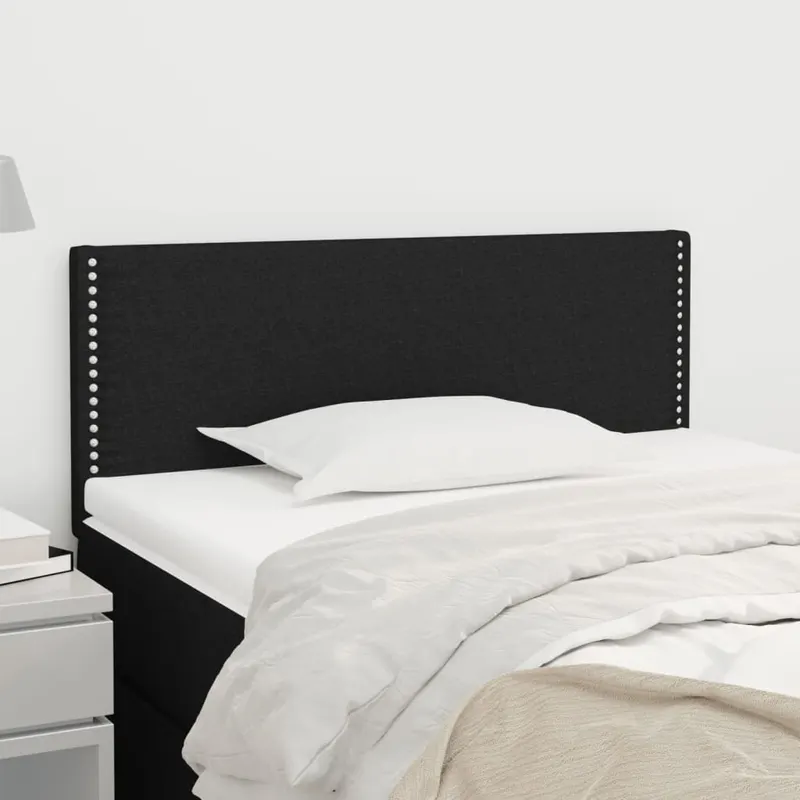 tablie de pat, negru, 100x5x78/88 cm, textil
