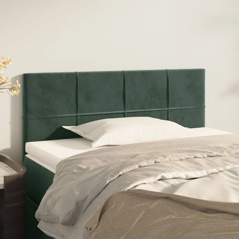 tablie de pat, verde inchis, 100x5x78/88 cm, catifea