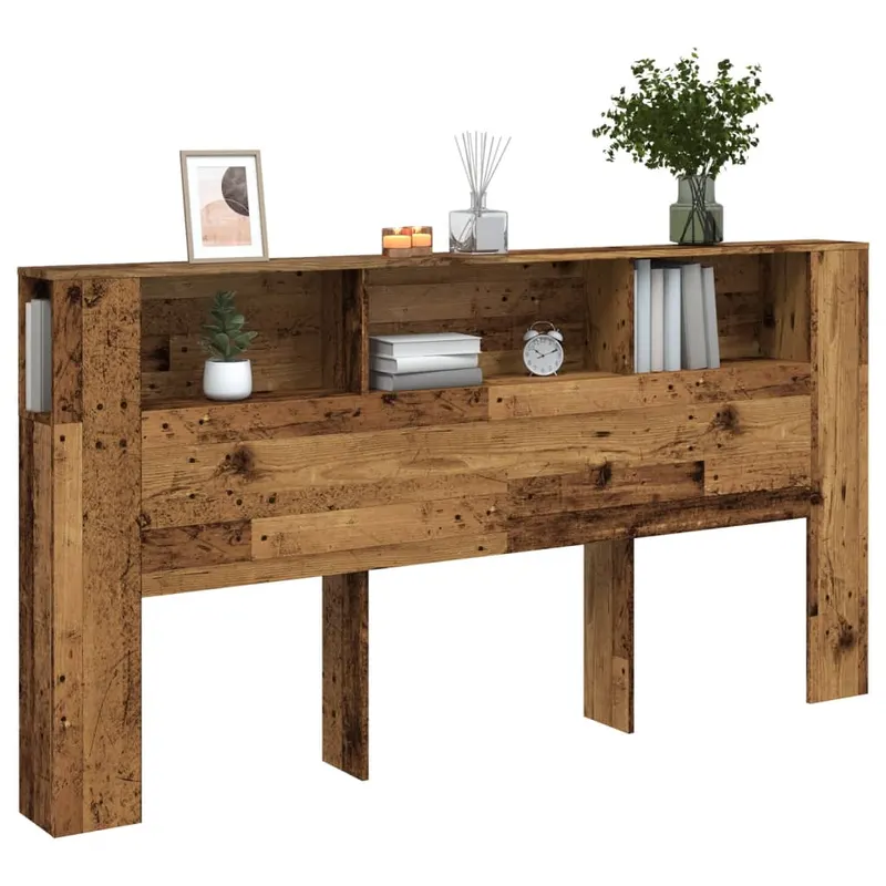 tablie pat cu dulap lemn vechi 200x18,5x102,5 cm lemn prelucrat