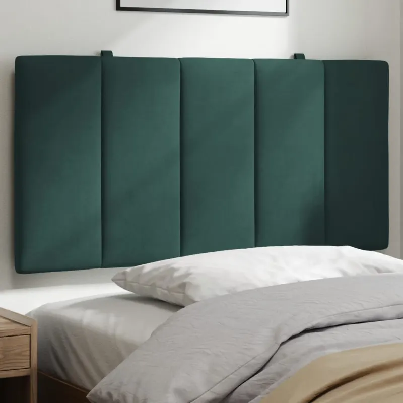 perna tablie de pat, verde, 100 cm, catifea