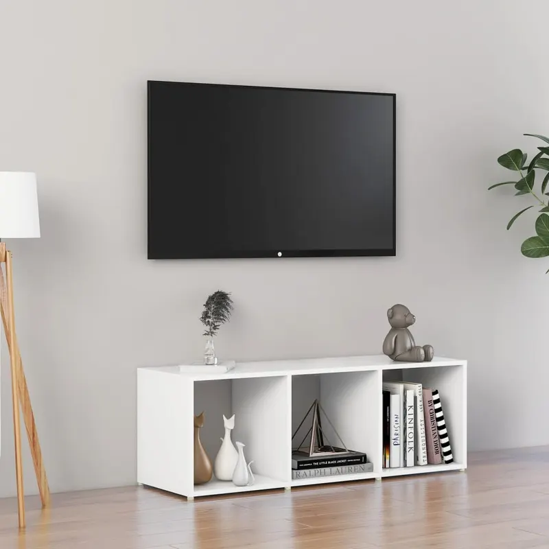 comoda tv, alb, 107x35x37 cm, pal