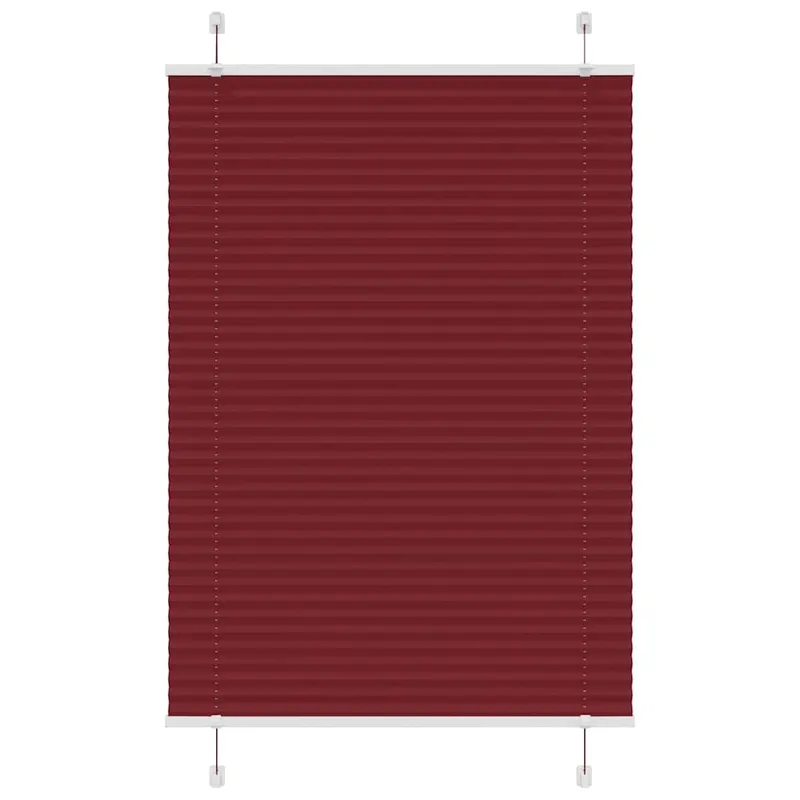 Jaluza plisata bordeaux rosu 90x150 cm latime tesatura 89,4 cm