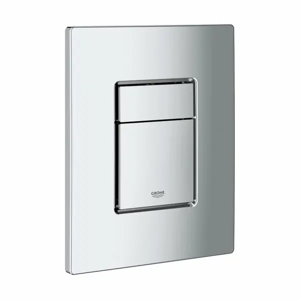 Clapeta WC Grohe 38732000, 156 mm, 197 mm, functie eco, orizontala, verticala, incastrat pentru tip rezervor, Crom