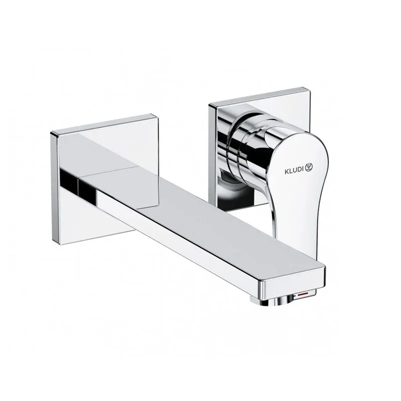 Baterie lavoar, Kludi, Zenta SL, montaj pe perete, pipa 180 mm, crom