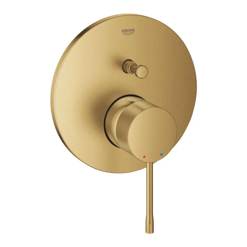 Baterie cada-dus incastrata Grohe Essence pentru corp ingropat auriu periat Cool Sunrise