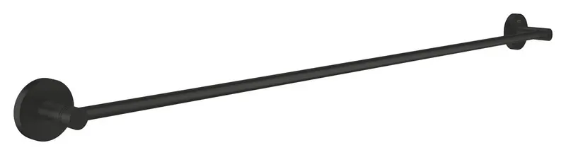 Bara prosop Grohe 411872430, 850 mm, 60 mm, 2 orificii instalare, 1 rafturi, pe perete, metal, Negru