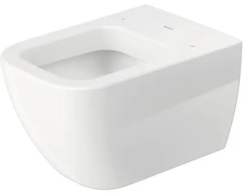 Vas WC Duravit 2221090000, Happy D.2, montaj suspendat, tip clatire jet de apa, tip evacuare orizontala, alb