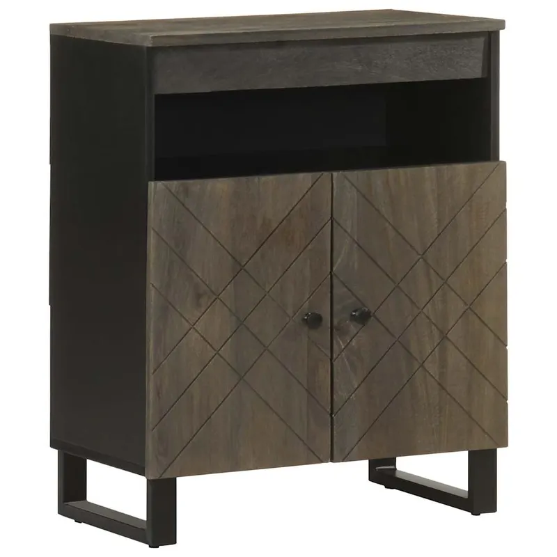 bufeta neagra 60x33x75 cm lemn masiv de mango