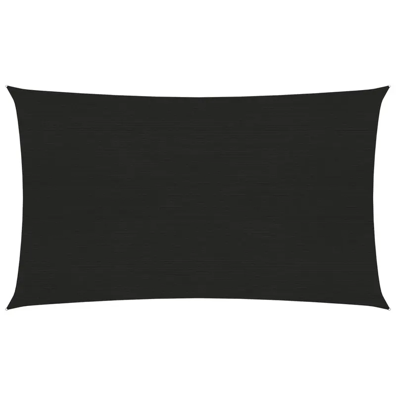 panza parasolar, negru, 2x5 m, hdpe, 160 g/m2