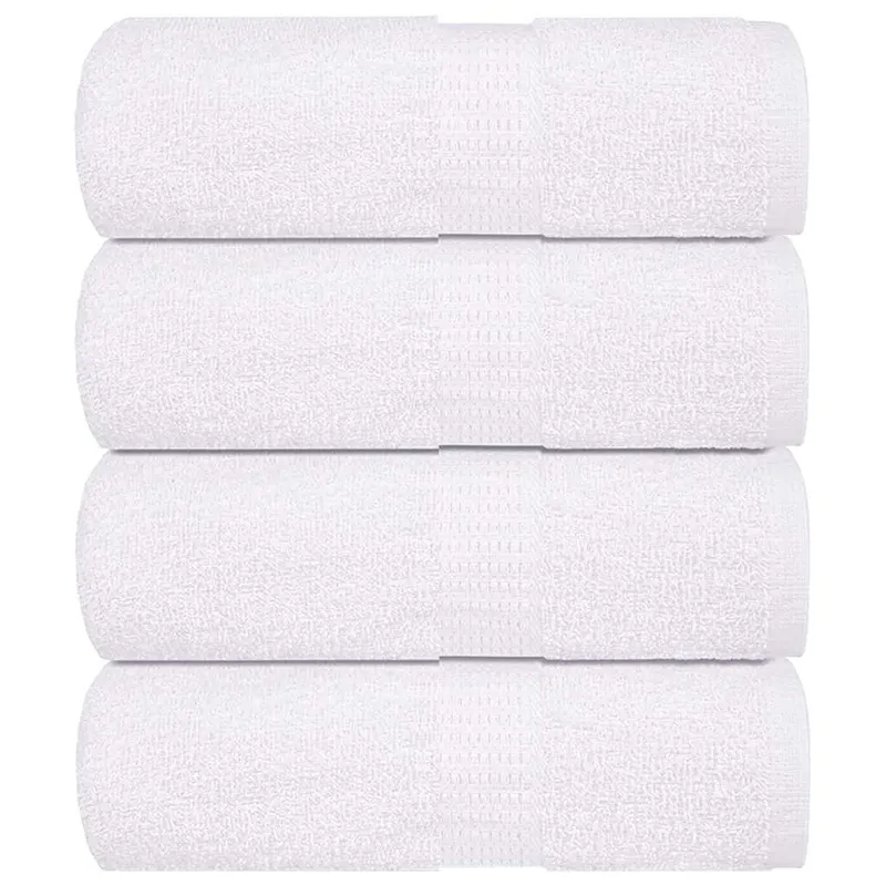 prosoape pentru oaspeti 4 buc alb 30x50 cm 360 g/m2 100% bumbac